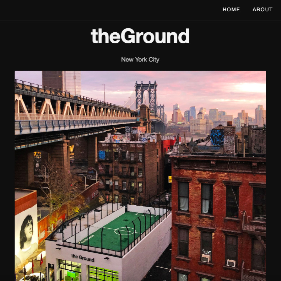 Website for the Ground